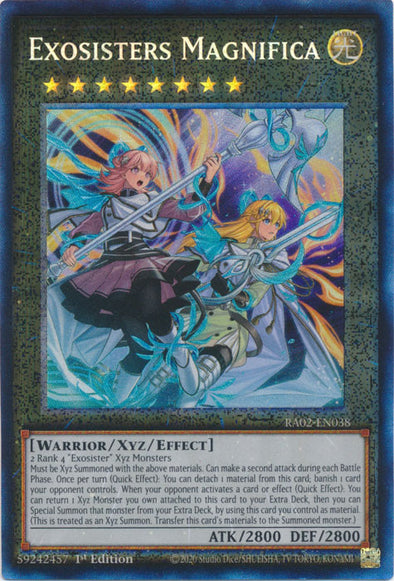 Exosisters Magnifica (PCR) - RA02-EN038 - Prismatic Collector's Rare - 1st Edition