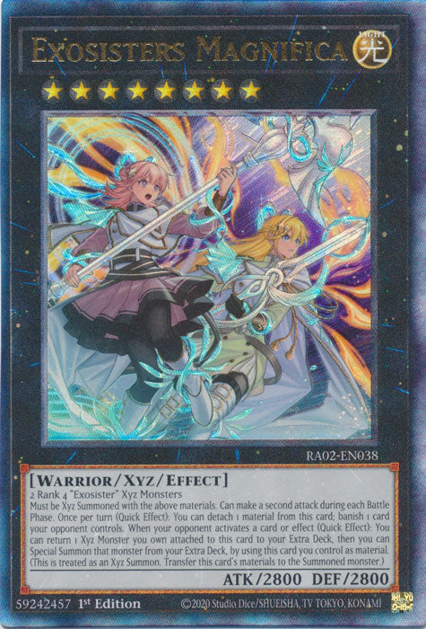Exosisters Magnifica (PUR) - RA02-EN038 - Prismatic Ultimate Rare - 1st Edition
