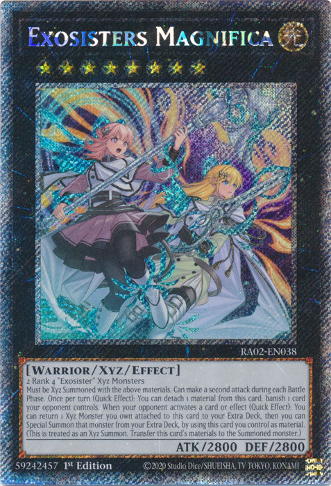 Exosisters Magnifica (Platinum Secret Rare) - RA02-EN038 - Platinum Secret Rare - 1st Edition