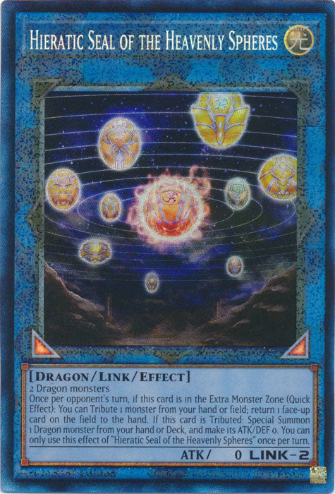 Hieratic Seal of the Heavenly Spheres (PCR) - RA02-EN039 - Prismatic Collector's Rare - 1st Edition