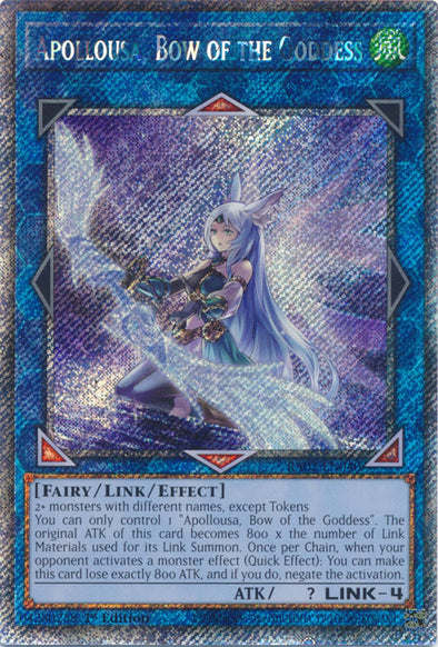 Apollousa, Bow of the Goddess (Platinum Secret Rare) - RA02-EN040 - Platinum Secret Rare - 1st Edition