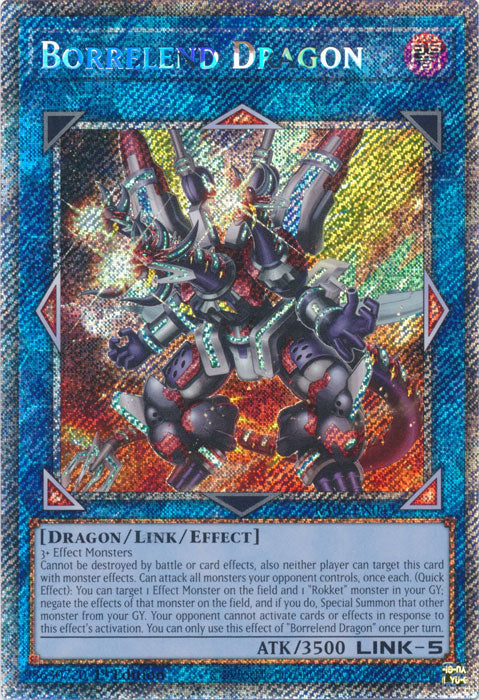 Borrelend Dragon (Platinum Secret Rare) - RA02-EN043 - Platinum Secret Rare - 1st Edition