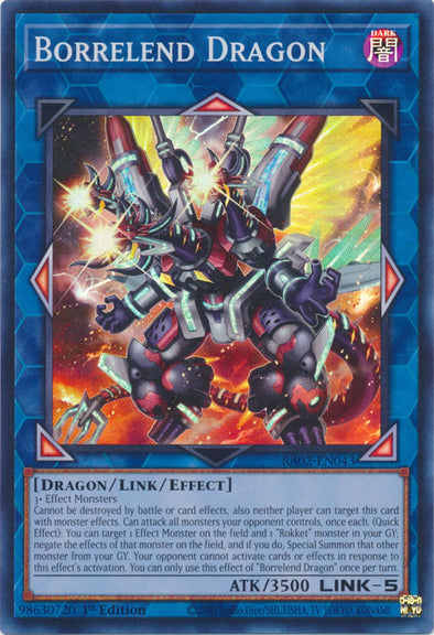 Borrelend Dragon - RA02-EN043 - Super Rare - 1st Edition