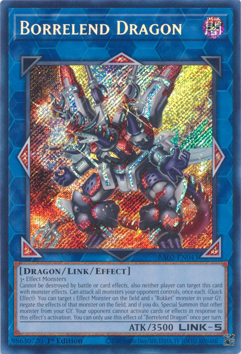 Borrelend Dragon (Secret Rare) - RA02-EN043 - Secret Rare - 1st Edition