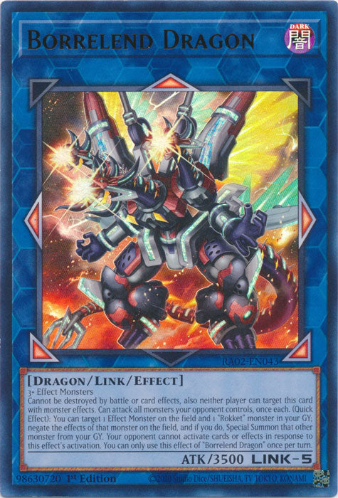 Borrelend Dragon (UR) - RA02-EN043 - Ultra Rare - 1st Edition