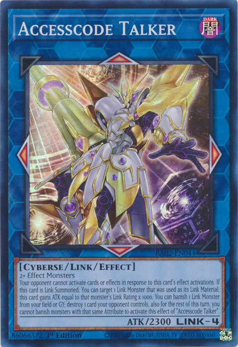 Accesscode Talker - RA02-EN044 - Super Rare - 1st Edition