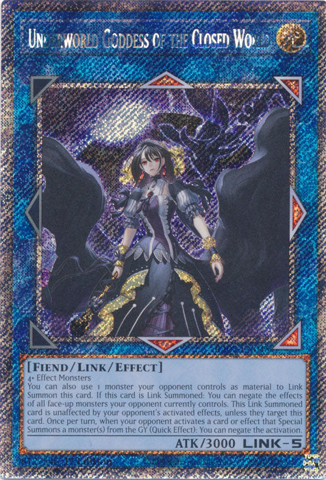 Underworld Goddess of the Closed World (Platinum Secret Rare) - RA02-EN045 - Platinum Secret Rare - 1st Edition