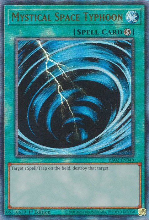 Mystical Space Typhoon (PUR) - RA02-EN048 - Prismatic Ultimate Rare - 1st Edition