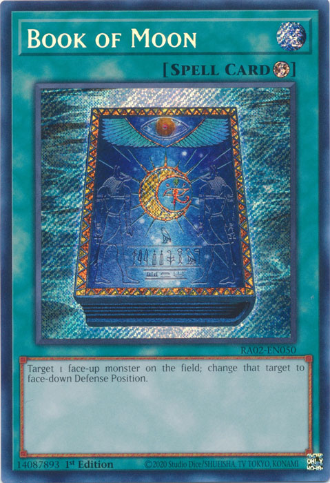 Book of Moon (Secret Rare) - RA02-EN050 - Secret Rare - 1st Edition