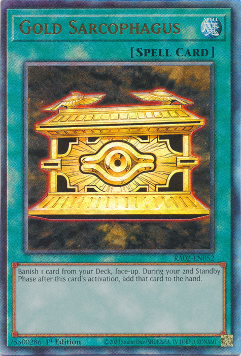 Gold Sarcophagus (PUR) - RA02-EN052 - Prismatic Ultimate Rare - 1st Edition