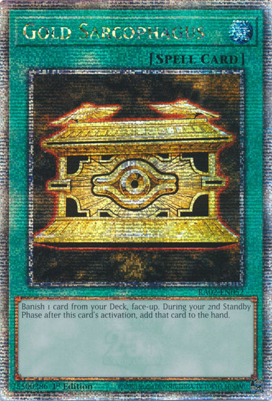 Gold Sarcophagus - RA02-EN052 - Quarter Century Secret Rare - 1st Edition