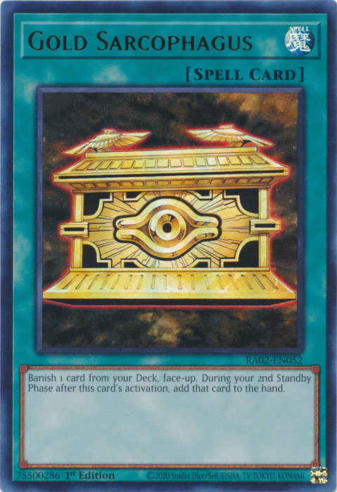 Gold Sarcophagus (UR) - RA02-EN052 - Ultra Rare - 1st Edition