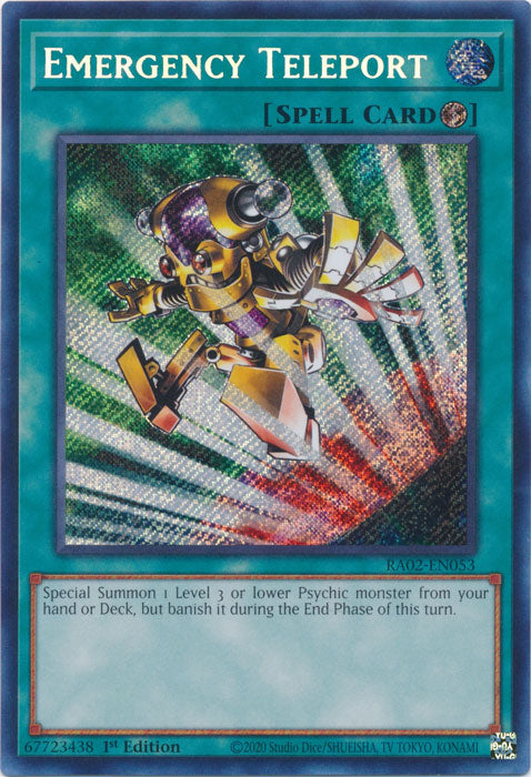 Emergency Teleport (Secret Rare) - RA02-EN053 - Secret Rare - 1st Edition