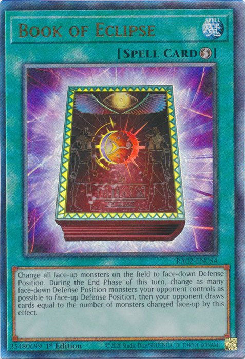 Book of Eclipse (PUR) - RA02-EN054 - Prismatic Ultimate Rare - 1st Edition