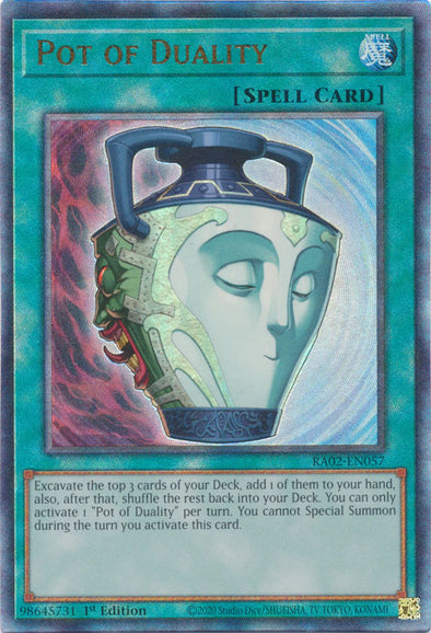 Pot of Duality (PUR) - RA02-EN057 - Prismatic Ultimate Rare - 1st Edition