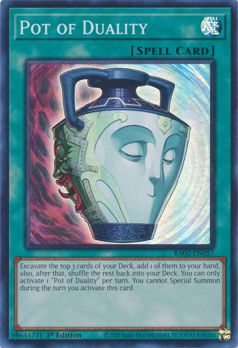 Pot of Duality - RA02-EN057 - Super Rare - 1st Edition