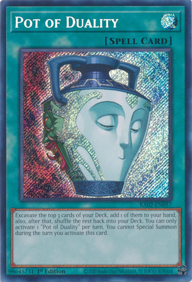 Pot of Duality (Secret Rare) - RA02-EN057 - Secret Rare - 1st Edition