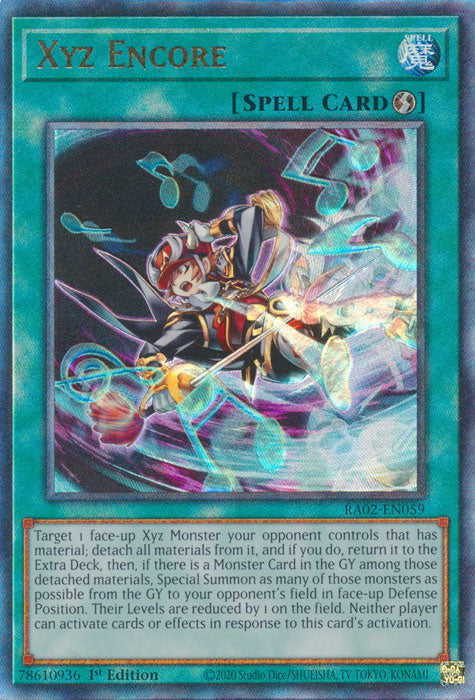 Xyz Encore (PUR) - RA02-EN059 - Prismatic Ultimate Rare - 1st Edition