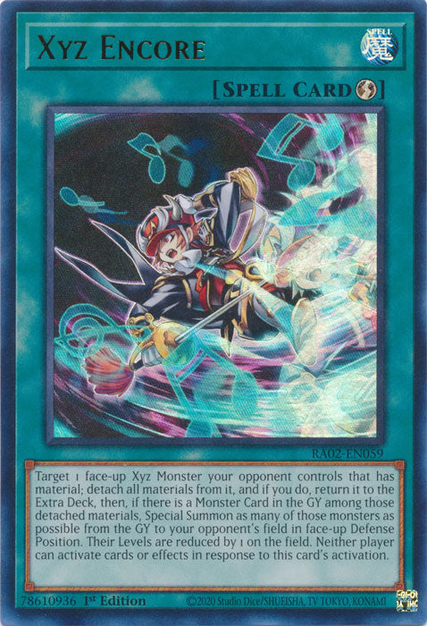 Xyz Encore (UR) - RA02-EN059 - Ultra Rare - 1st Edition