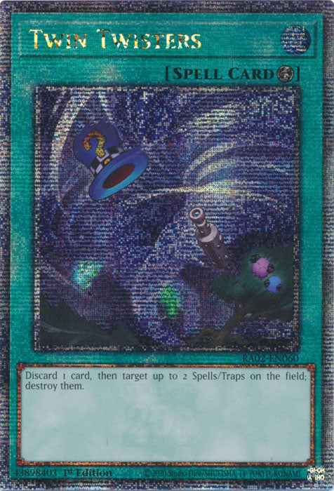 Twin Twisters - RA02-EN060 - Quarter Century Secret Rare - 1st Edition
