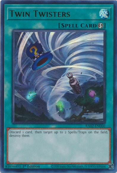 Twin Twisters (UR) - RA02-EN060 - Ultra Rare - 1st Edition