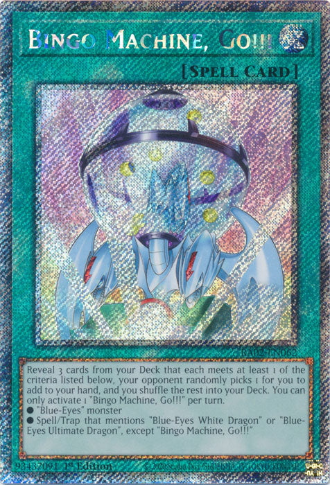 Bingo Machine, Go!!! (Platinum Secret Rare) - RA02-EN062 - Platinum Secret Rare - 1st Edition