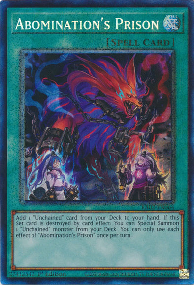 Abomination's Prison (PCR) - RA02-EN064 - Prismatic Collector's Rare - 1st Edition