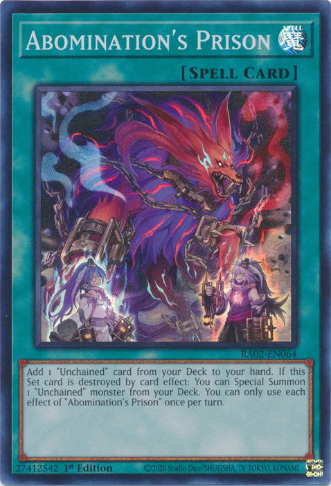 Abomination's Prison - RA02-EN064 - Super Rare - 1st Edition