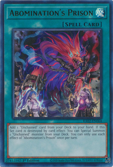 Abomination's Prison (UR) - RA02-EN064 - Ultra Rare - 1st Edition