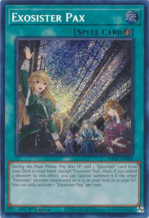 Exosister Pax (Secret Rare) - RA02-EN066 - Secret Rare - 1st Edition