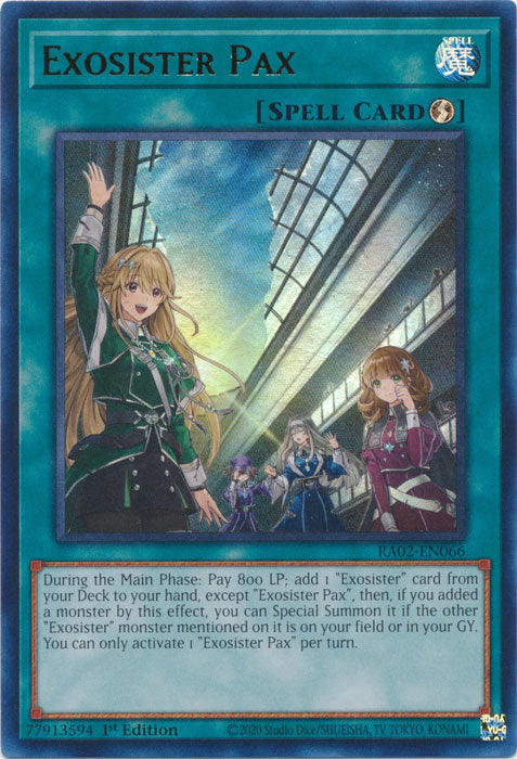 Exosister Pax (UR) - RA02-EN066 - Ultra Rare - 1st Edition