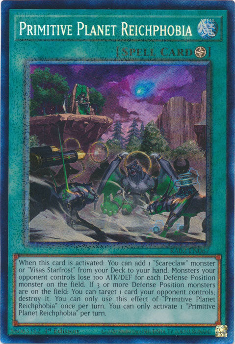 Primitive Planet Reichphobia (PCR) - RA02-EN067 - Prismatic Collector's Rare - 1st Edition