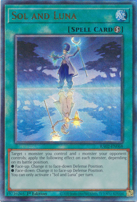 Sol and Luna (PUR) - RA02-EN068 - Prismatic Ultimate Rare - 1st Edition