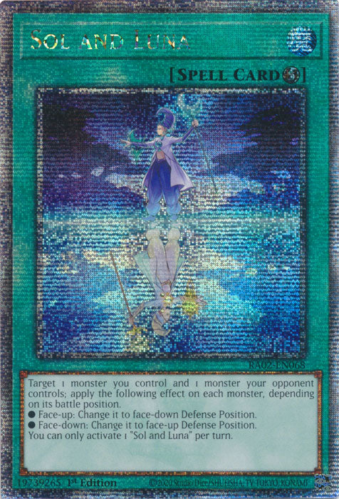 Sol and Luna - RA02-EN068 - Quarter Century Secret Rare - 1st Edition