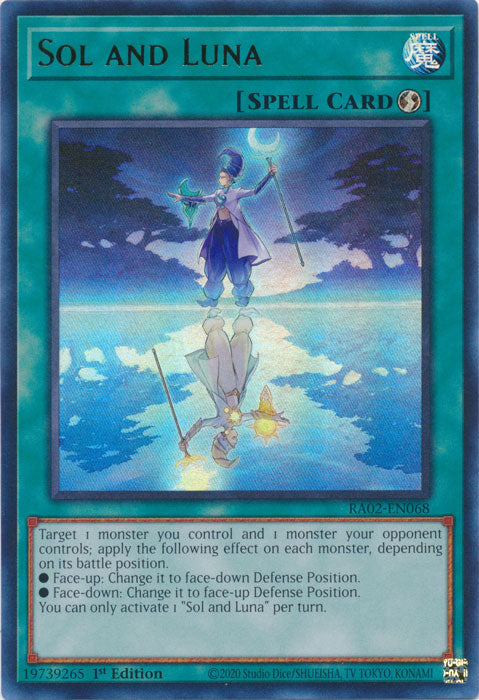Sol and Luna (UR) - RA02-EN068 - Ultra Rare - 1st Edition