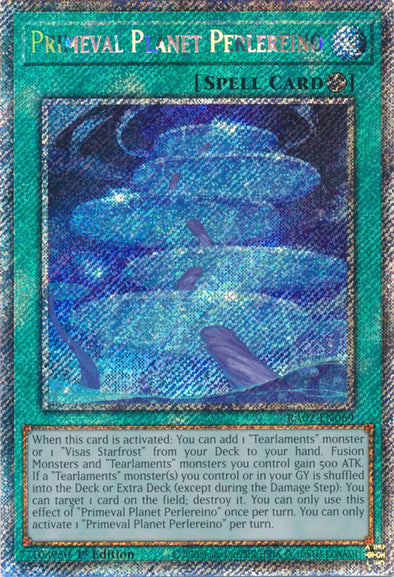 Primeval Planet Perlereino (Platinum Secret Rare) - RA02-EN069 - Platinum Secret Rare - 1st Edition