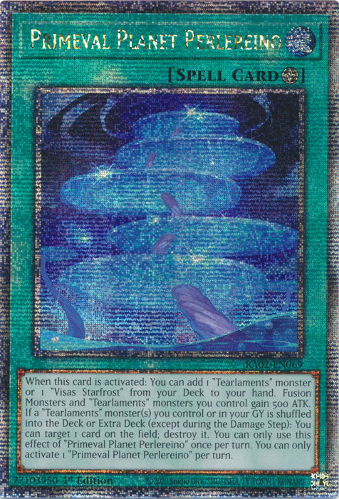 Primeval Planet Perlereino - RA02-EN069 - Quarter Century Secret Rare - 1st Edition