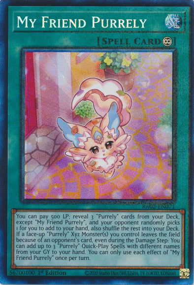 My Friend Purrely (PCR) - RA02-EN071 - Prismatic Collector's Rare - 1st Edition