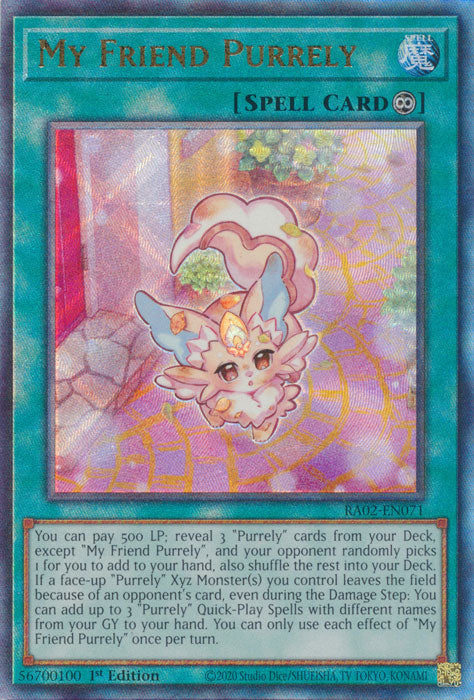 My Friend Purrely (PUR) - RA02-EN071 - Prismatic Ultimate Rare - 1st Edition