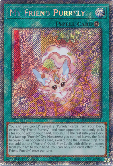 My Friend Purrely (Platinum Secret Rare) - RA02-EN071 - Platinum Secret Rare - 1st Edition