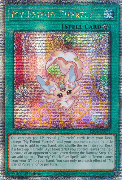 My Friend Purrely - RA02-EN071 - Quarter Century Secret Rare - 1st Edition