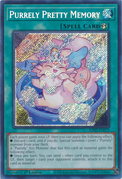 Purrely Pretty Memory (Secret Rare) - RA02-EN072 - Secret Rare - 1st Edition