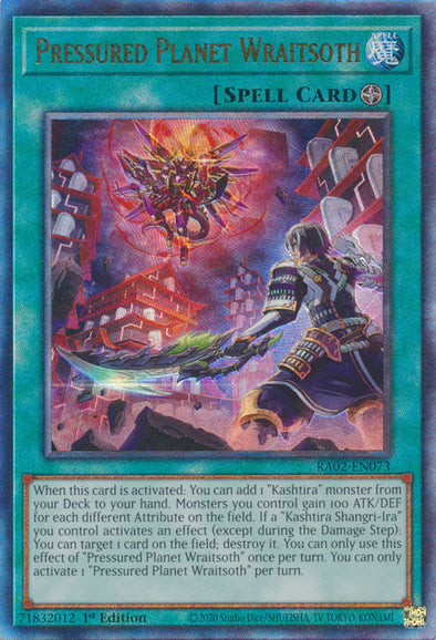 Pressured Planet Wraitsoth (PUR) - RA02-EN073 - Prismatic Ultimate Rare - 1st Edition