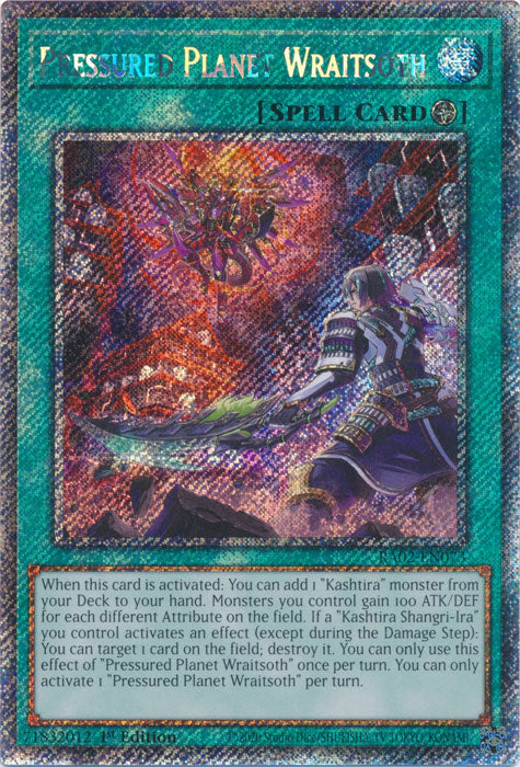 Pressured Planet Wraitsoth (Platinum Secret Rare) - RA02-EN073 - Platinum Secret Rare - 1st Edition