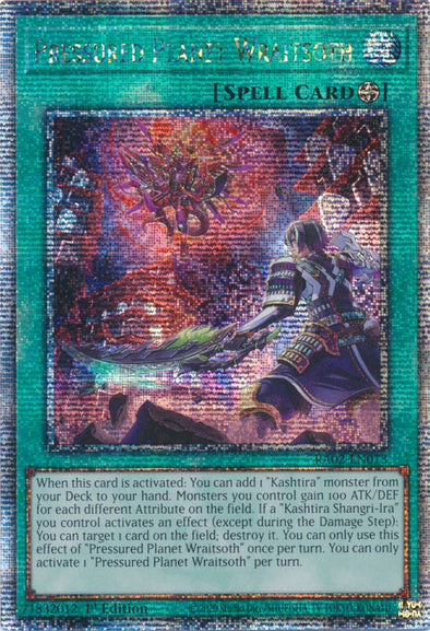 Pressured Planet Wraitsoth - RA02-EN073 - Quarter Century Secret Rare - 1st Edition