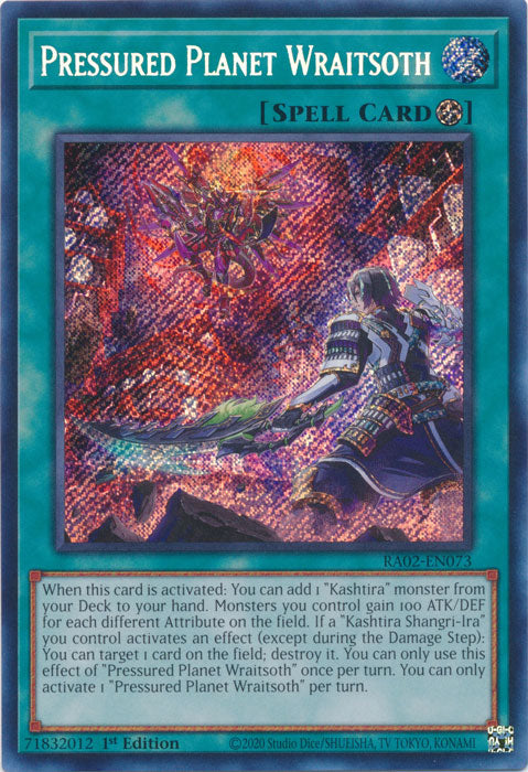 Pressured Planet Wraitsoth (Secret Rare) - RA02-EN073 - Secret Rare - 1st Edition