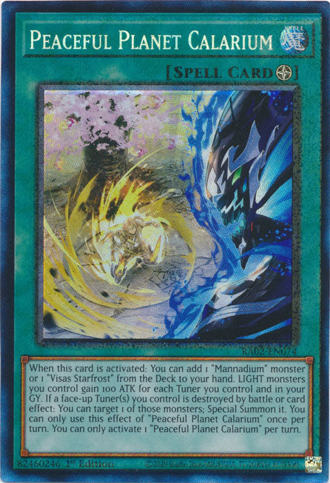 Peaceful Planet Calarium (PCR) - RA02-EN074 - Prismatic Collector's Rare - 1st Edition