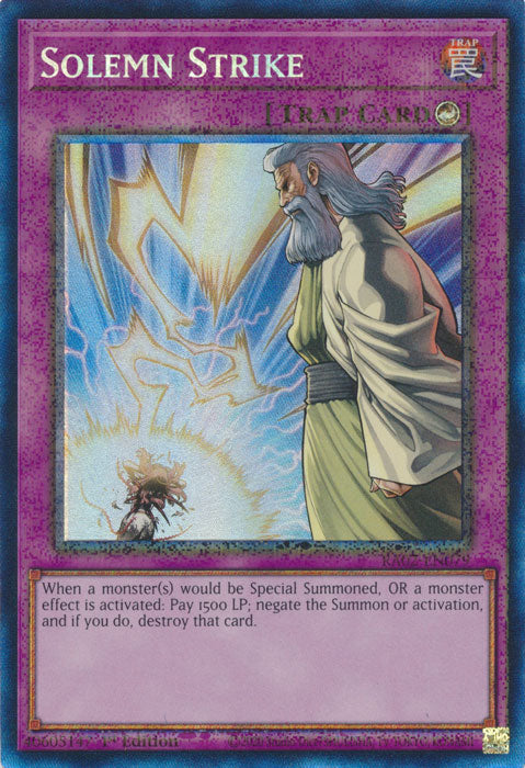 Solemn Strike (PCR) - RA02-EN079 - Prismatic Collector's Rare - 1st Edition