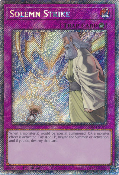 Solemn Strike (Platinum Secret Rare) - RA02-EN079 - Platinum Secret Rare - 1st Edition