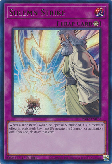 Solemn Strike (UR) - RA02-EN079 - Ultra Rare - 1st Edition